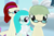 Size: 1019x665 | Tagged: safe, derpibooru import, screencap, oc, oc only, oc:gemini, oc:star dust, oc:turnip sprout, glasses, legends of equestria, lidded eyes