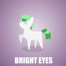 Size: 800x800 | Tagged: safe, artist:aha-mccoy, derpibooru import, oc, oc only, oc:bright eyes, blank flank, pointy ponies, solo