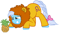 Size: 500x281 | Tagged: safe, artist:furrgroup, ask, leo, pineapple, ponyscopes, solo, tumblr