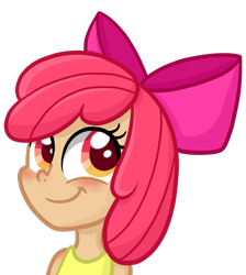 Size: 1238x1382 | Tagged: safe, artist:thecheeseburger, derpibooru import, apple bloom, human, face, humanized, solo