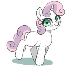 Size: 459x419 | Tagged: safe, artist:susu, derpibooru import, sweetie belle, cute, diasweetes, simple background, solo