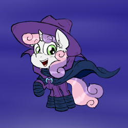 Size: 800x800 | Tagged: safe, artist:ichibangravity, mare do well, sweetie belle, solo, sweetie do well