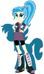 Size: 687x1164 | Tagged: safe, artist:forrestfyer, derpibooru import, allie way, equestria girls, beginner, clothes, digital art, equestria girls-ified, humanized, ponytail, skirt, solo