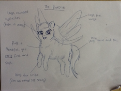 Size: 1024x768 | Tagged: safe, artist:waggytail, breezie, fluffy pony, fluffy breezie, sketch, solo