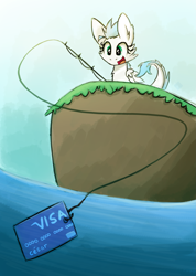 Size: 2065x2904 | Tagged: safe, artist:vulpessentia, derpibooru import, oc, oc only, oc:patch, credit card, fishing, phishing, solo