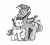 Size: 844x762 | Tagged: safe, artist:hobilo, derpibooru import, rumble, thunderlane, pegasus, pony, brothers, colt, grayscale, male, monochrome, simple background, stallion