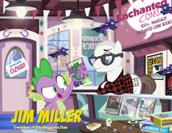 Size: 900x695 | Tagged: safe, artist:pixelkitties, mane-iac, mare do well, spike, dragon, pony, comic, comic book, dice, fantastic four, garbage day, jim miller, parody, parody comic, pixelkitties' brilliant autograph media artwork, ponified, silent night deadly night, written equestrian