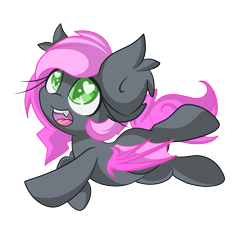 Size: 2500x2500 | Tagged: artist needed, safe, derpibooru import, oc, oc only, oc:heartbeat, bat pony, pony, blank flank, heart eyes, solo