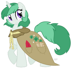 Size: 832x782 | Tagged: safe, artist:faith-wolff, derpibooru import, clover the clever, pony, unicorn, fanfic:the bridge, artist interpretation, cloak, clothes, fanfic art, female, mare, raised hoof, simple background, solo, transparent background