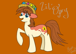 Size: 5016x3541 | Tagged: safe, artist:solratic, earth pony, pony, female, lil' opry, mare, mascot, saac, solo, spots, sweet apple acres con