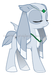 Size: 600x853 | Tagged: safe, artist:twisted-severity, oc, oc only, gentle hymn, necklace, ponified, solo