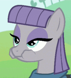 Size: 259x285 | Tagged: safe, screencap, maud pie, earth pony, pony, maud pie (episode), animated, aweeg*, chewing, female, loop, mare, maud being maud, nom, puffy cheeks, solo