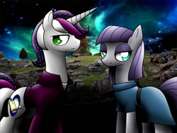 Size: 600x450 | Tagged: safe, artist:naught important, maud pie, oc, oc:star script, maud pie (episode)