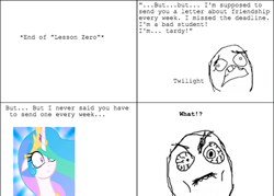 Size: 500x357 | Tagged: safe, derpibooru import, lesson zero, may may xd, meme, rage comic