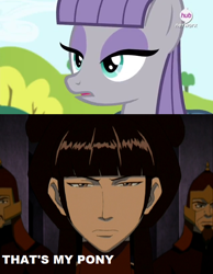 Size: 638x823 | Tagged: safe, maud pie, maud pie (episode), avatar, avatar the last airbender, mai, meme, that's my pony, that's my x