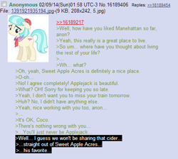 Size: 465x417 | Tagged: safe, coco pommel, /mlp/, greentext, rejection is magic, sad, text