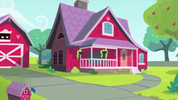 Size: 1024x576 | Tagged: safe, artist:ferrokiva, derpibooru import, equestria girls, rainbow rocks, applejack's house, background, house