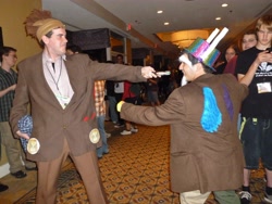 Size: 4608x3456 | Tagged: safe, artist:shwiggityshwah, discord, doctor whooves, human, 2012, animenext, convention, cosplay, irl, irl human, photo, sonic screwdriver