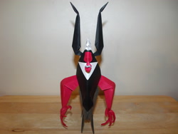 Size: 4608x3456 | Tagged: safe, artist:megknucklebones, derpibooru import, lord tirek, craft, irl, origami, papercraft, solo