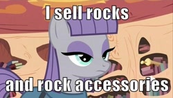 Size: 500x281 | Tagged: safe, edit, edited screencap, screencap, maud pie, maud pie (episode), caption, image macro, king of the hill, meme, solo