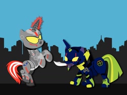 Size: 1024x768 | Tagged: artist needed, safe, derpibooru import, pony, unicorn, crossover, eva, eva-01, gipsy danger, jaeger, mecha, neon genesis evangelion, pacific rim, ponified, prog knife