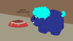 Size: 661x372 | Tagged: source needed, safe, artist:wolfram_sparks, derpibooru import, oc, oc only, oc:kyle (wolfram sparks), fluffy pony, imminent abuse, imminent grimdark, solo, spaghetti