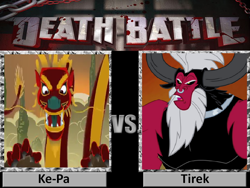 Size: 798x600 | Tagged: safe, derpibooru import, lord tirek, death battle, exploitable meme, ke-pa, kung fu panda, meme