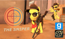 Size: 1149x696 | Tagged: safe, artist:pika-robo, derpibooru import, pony, 3d, gmod, ponified, sniper, source filmmaker, team fortress 2