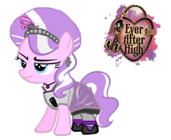 Size: 988x809 | Tagged: safe, artist:thunderfists1988, derpibooru import, edit, diamond tiara, cosplay, duchess swan, ever after high, simple background, solo, transparent background