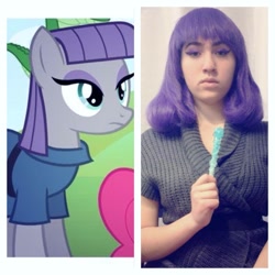 Size: 960x960 | Tagged: safe, artist:magyktrix, maud pie, human, maud pie (episode), closet cosplay, cosplay, irl, irl human, photo, rock candy, spoiler