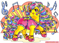 Size: 1112x800 | Tagged: safe, artist:anniemsson, derpibooru import, pony, g1, mane, solo