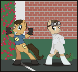 Size: 813x756 | Tagged: safe, artist:goofycabal, derpibooru import, captain hammer, doctor horrible, dr. horrible's sing-along blog, ponified