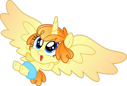 Size: 4000x2735 | Tagged: safe, artist:xebck, princess flurry heart, pumpkin cake, alicorn, pony, spoiler:s06, absurd resolution, alicornified, alternate hairstyle, alternate universe, diaper, race swap, role reversal, sienna cassata (pumpkin cake), simple background, solo, transparent background, vector