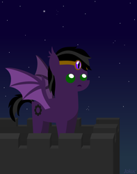 Size: 800x1015 | Tagged: safe, artist:jokuc, oc, oc only, vampire, pointy ponies, solo