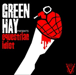 Size: 429x425 | Tagged: safe, derpibooru import, album, album cover, american idiot, equestrian idiot, green day, ponified album cover