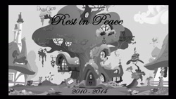 Size: 1408x792 | Tagged: safe, derpibooru import, twilight's kingdom, feels, golden oaks library, rest in peace, sad, tearjerker, why