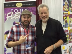 Size: 599x450 | Tagged: safe, human, irl, irl human, john de lancie, photo, tony fleecs