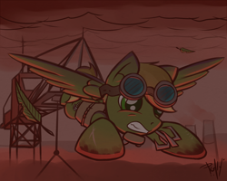 Size: 2000x1600 | Tagged: safe, artist:itspencilguy, derpibooru import, oc, oc only, oc:murky, fallout equestria, fallout equestria: murky number seven, goggles