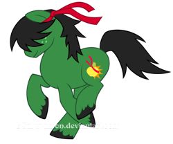 Size: 600x500 | Tagged: safe, artist:sakuyamon, derpibooru import, oc, oc only, oc:rambo, earth pony, pony, simple background, solo, transparent background