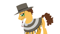 Size: 1280x731 | Tagged: safe, artist:pedantia, derpibooru import, cheese sandwich, earth pony, pony, brown mane, male, orange coat, solo, stallion