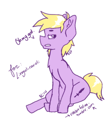 Size: 500x555 | Tagged: safe, artist:bunnycat, derpibooru import, oc, oc only, oc:lavende, pony, male, solo, stallion