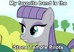 Size: 890x624 | Tagged: safe, maud pie, maud pie (episode), meme, rock pun, solo, stone temple pilots