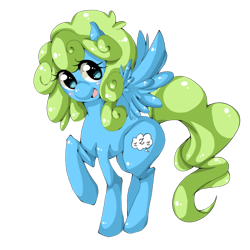 Size: 894x894 | Tagged: safe, artist:piko-ka, derpibooru import, oc, oc only, oc:dream cloud, pegasus, pony, solo