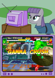 Size: 507x720 | Tagged: safe, maud pie, exploitable meme, iron man, marvel superheroes, meme, obligatory pony, the incredible hulk, tv meme, video game