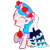 Size: 379x379 | Tagged: safe, artist:invaderpsi, derpibooru import, oc, oc only, oc:midnight breeze, clothes, dress, filly, floral head wreath, simple background, solo, transparent background, vector