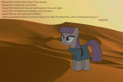 Size: 1280x854 | Tagged: safe, artist:mokona, maud pie, maud pie (episode), season 4, dune, maud'dib, muad'dib, solo