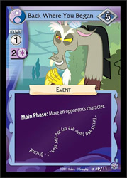 Size: 344x480 | Tagged: safe, discord, card, ccg, enterplay, mlp trading card game, solo