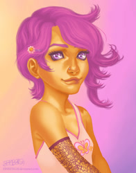 Size: 1571x2000 | Tagged: safe, artist:sssberg, scootaloo, human, humanized, solo