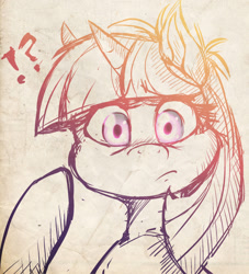 Size: 818x900 | Tagged: safe, artist:howlingvoice, twilight sparkle, looking at you, sketch, solo