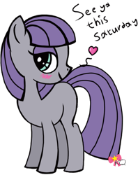 Size: 615x778 | Tagged: safe, artist:katequantum, maud pie, maud pie (episode), blushing, heart, solo